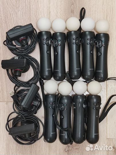 PS Move, зарядные станции, камеры