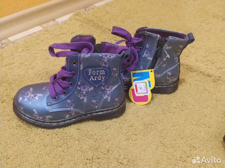Сапоги детские для девочки осень размер 27