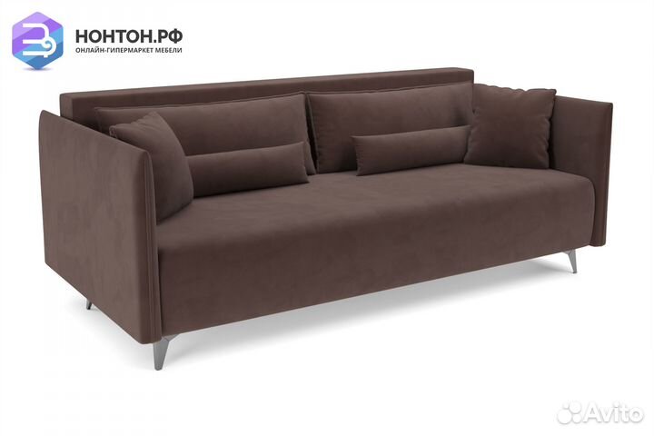 Диван тик-так Майами коричневый