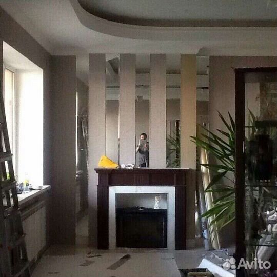 Поклейка обоев, шпаклёвка. ремонт квартир