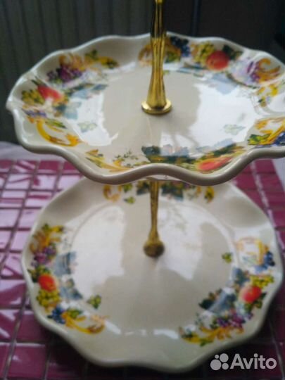 Двухъярусная тарелка Polistar Gollektion