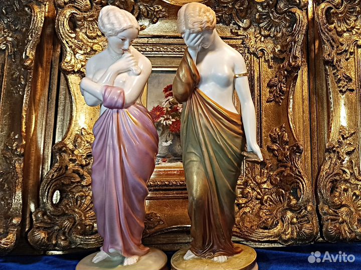 RAR.Royal Worcester.Печаль и Радость.Статуэтка