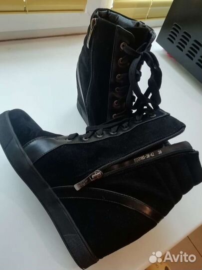 Ботильоны, ботинки женские замшевые