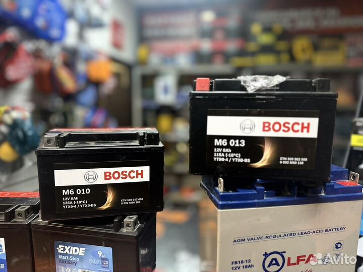 Аккумулятор на мотоцикл 12v Bosch/Exide