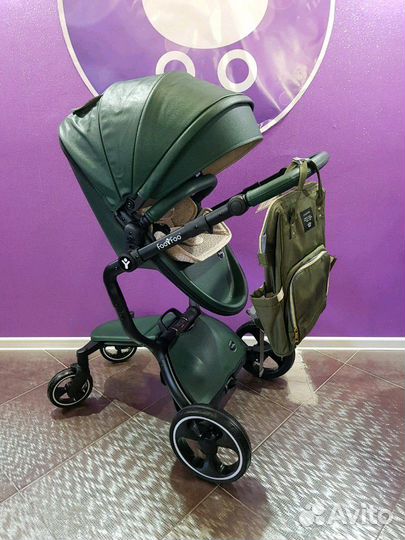 Коляска Foofoo 2в1 (green)