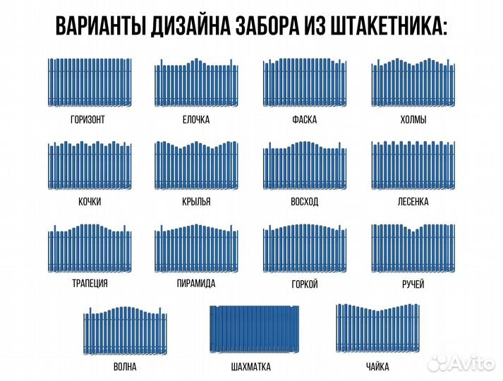 Штакетник с завода