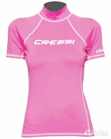 Женская лайкровая гидромайка с коротким рукавом Ra