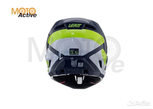 Кроссовый шлем с очками Leatt 3.5 V24 Blue XXL (63