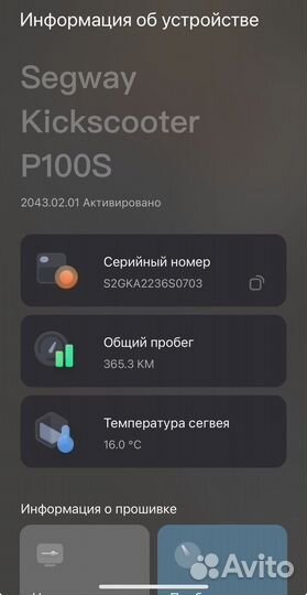 Электросамокат segway p100s