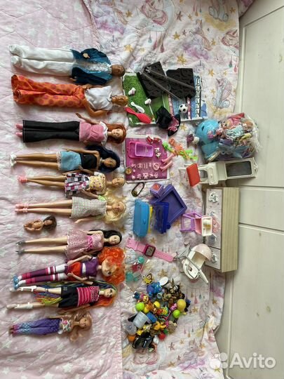 Куклы барби с одеждой пакетом