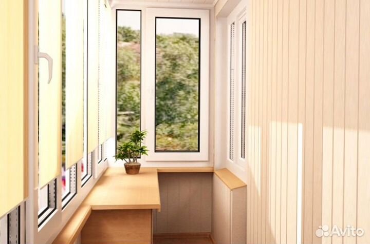 Остекление балконов. Отделка лоджий