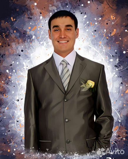 Фото картина (портрет) на холсте, печать на холсте