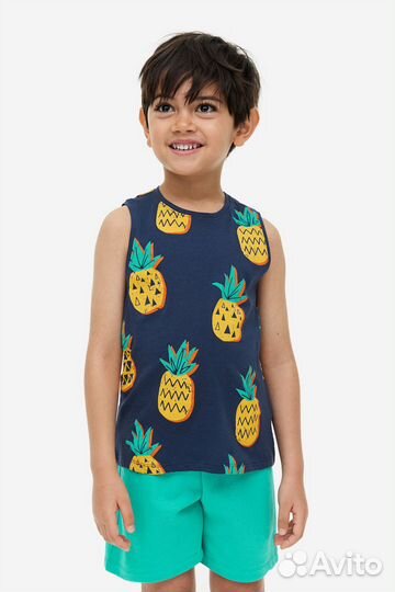 Майка и шорты Ананас H&M 2-3-4г, 4-5-6л, 6-7-8л