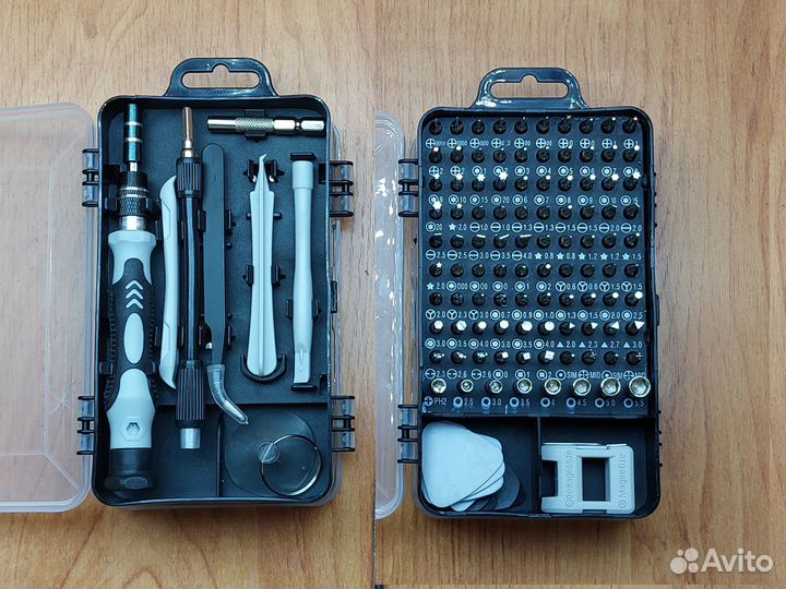 Набор бит и приспособлений для ремонта телефонов