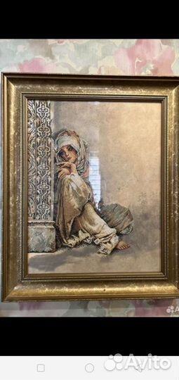 Картина вышитая крестом ручная работа