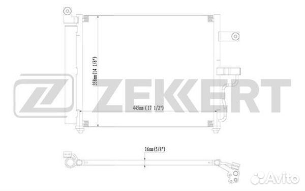 Радиатор двс Hyundai Accent 2000- MK3057 II