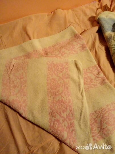 Полотенце б/у банное махровое СССР