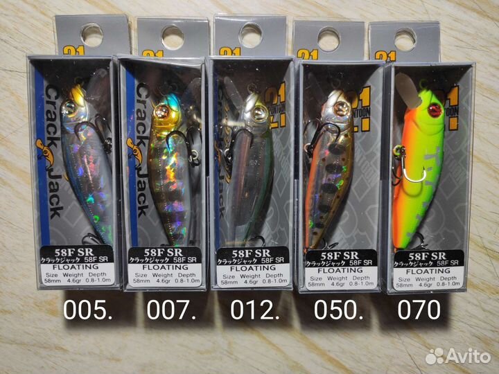 Воблер Pontoon 21 Crackjack:58F-DR, 58F-MR, 58F-SR