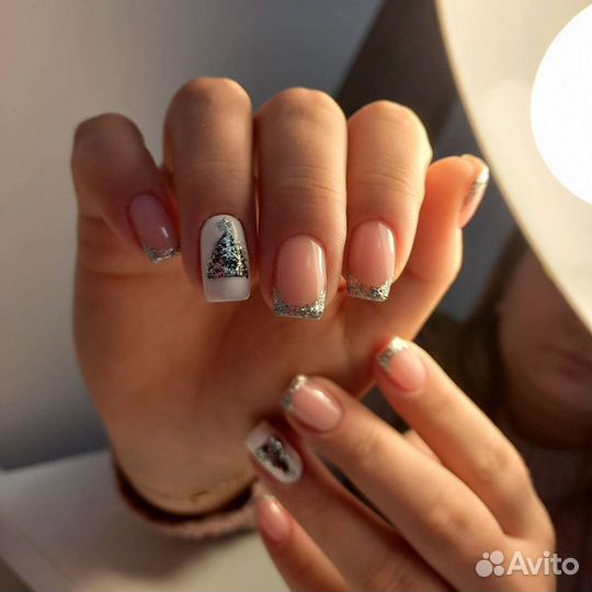 Маникюр гель лак наращивание ногтей