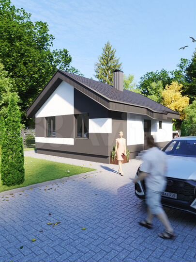 Коттедж 60 м² на участке 8 сот.