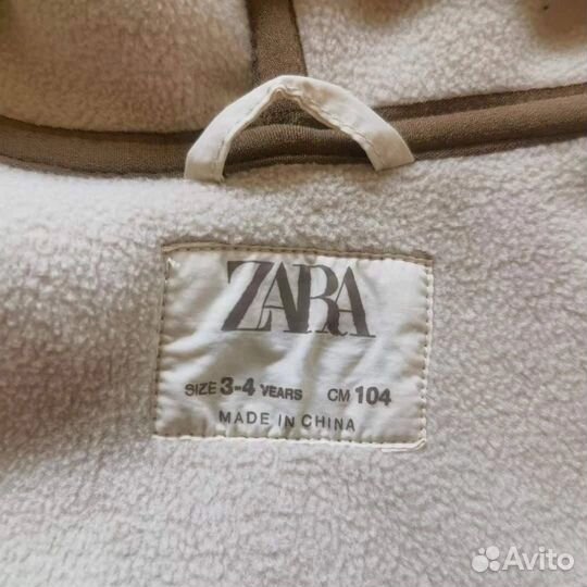 Куртка Zara из искусственной овчины 86 92