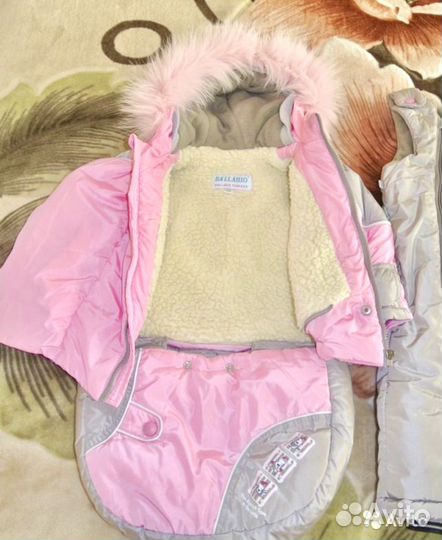 Конверт на выписку для девочки зима