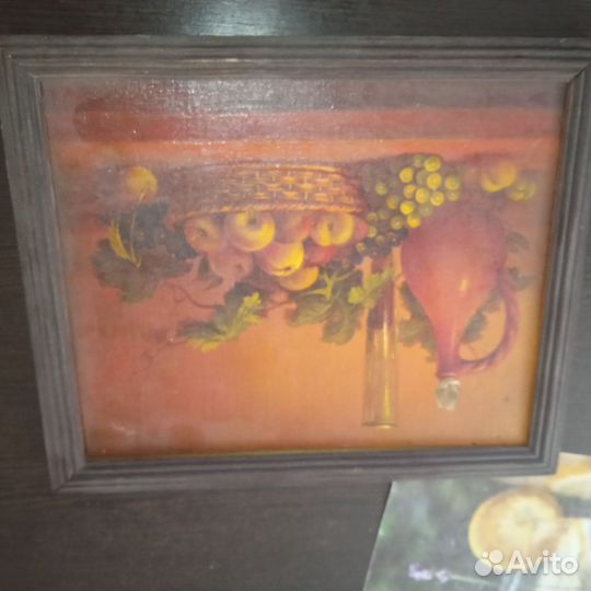 Картина натюрморт с кувшином и фруктами