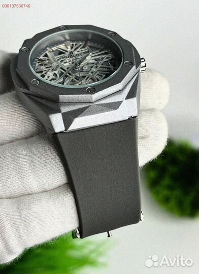 Часы наручные Hublot WHB3 серебро (Арт.74052)