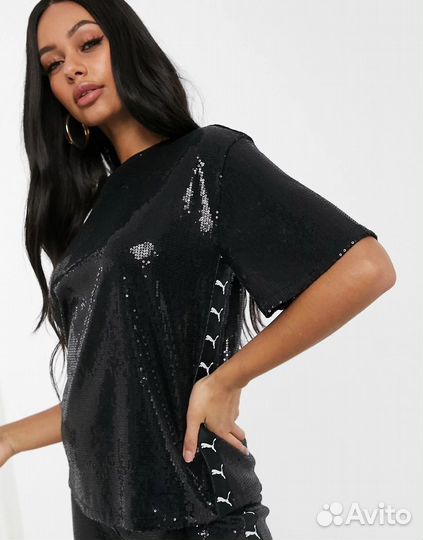 Футболка puma из пайеток