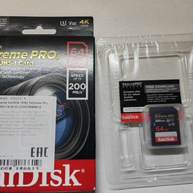 SanDisk Extreme pro sdxc uhs-l 64gb