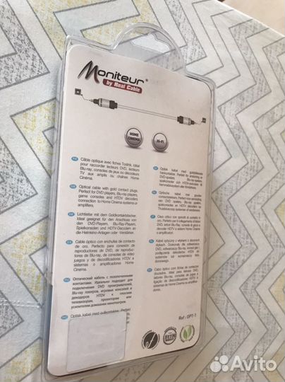 Оптический кабель Moniteur 1.5m