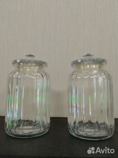 Банка для сыпучих продуктов стеклянная