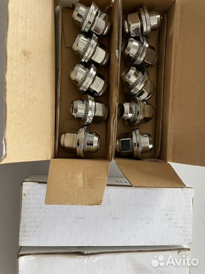 Колесные гайки 12х1.5 Высота37мм Ключ21 Хром К-т20