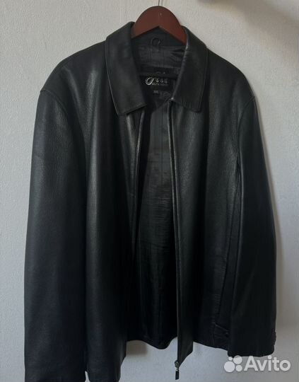 Винтажная кожаная куртка