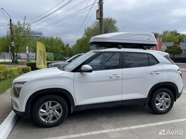 Автобокс Active M-450 белый 2-х сторонний на Creta