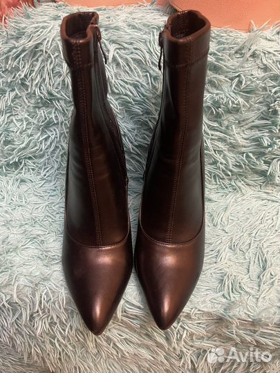 Ботильоны эко кожа устойчивый каблук 38 р