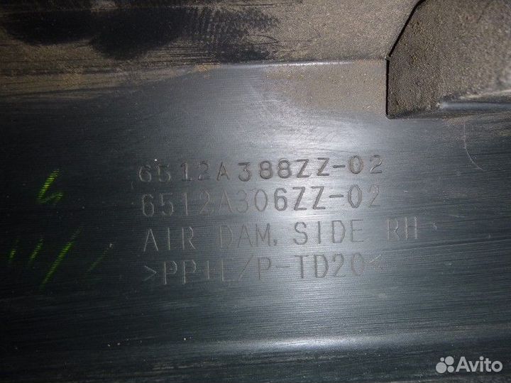 Накладка на порог правая mitsubishi ASX 2010