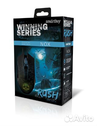 Мышь проводная Smartbuy rush NOX SBM-734G-K