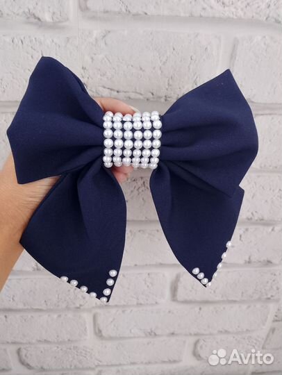 Заколка для волос бант розовый