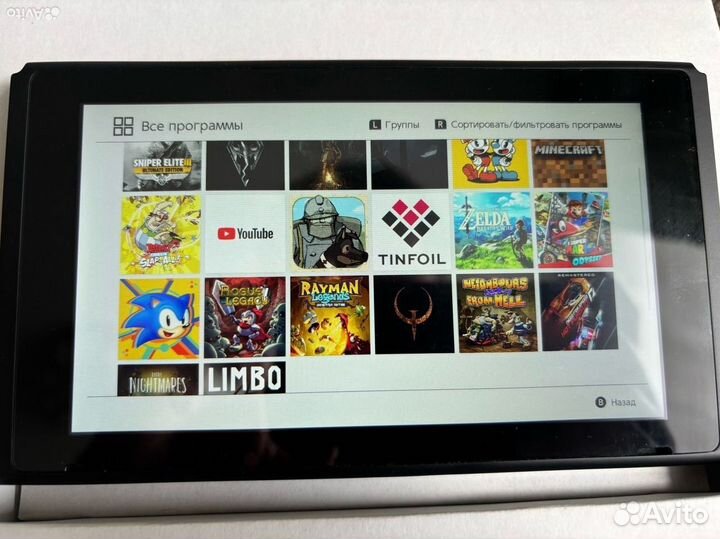 Nintendo switch rev 2, прошита, много игр