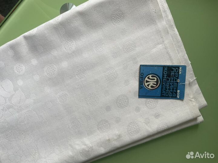 Скатерть СССР отрезы лен