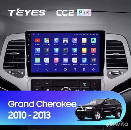 Магнитола Jeep Grand Cherokee 10-13 CC3 4-64