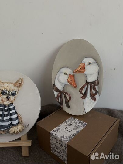 Картина гуси