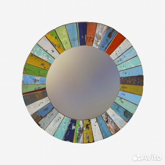 Зеркало круглое массив тик диаметр 75 Бали Индонез