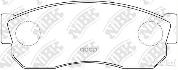 Колодки тормозные дисковые передние NiBK PN2080