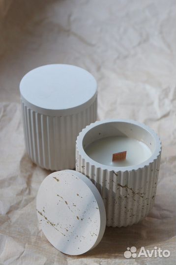 Свеча в гипсе