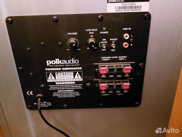 Сабвуфер polkaudio psw10