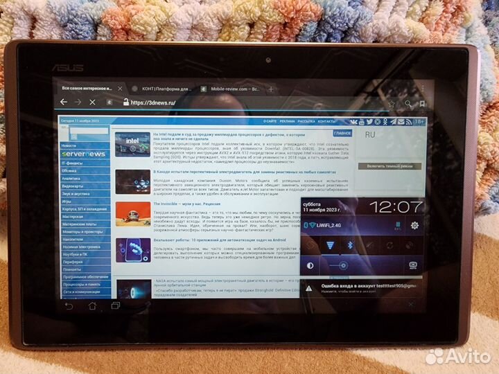Планшет asus Eee Pad Transformer TF101