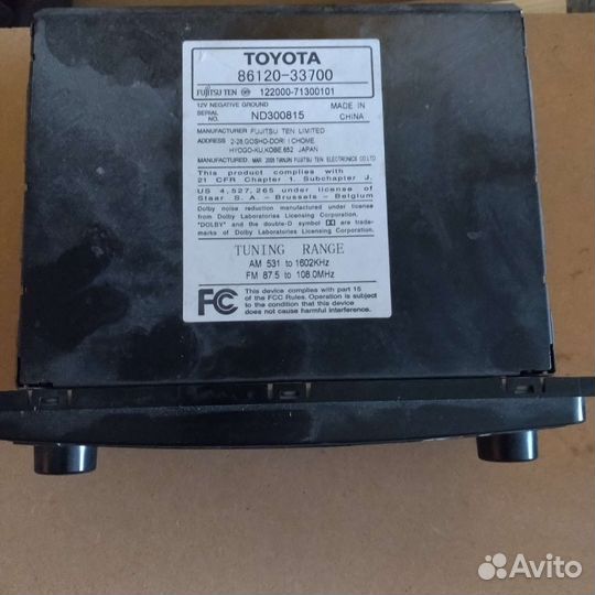 Магнитола Toyota Camry 30