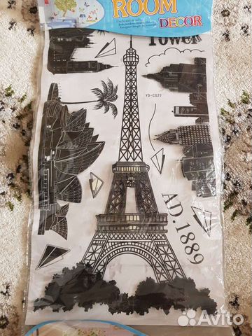 Наклейки интерьерные Эйфелева башня